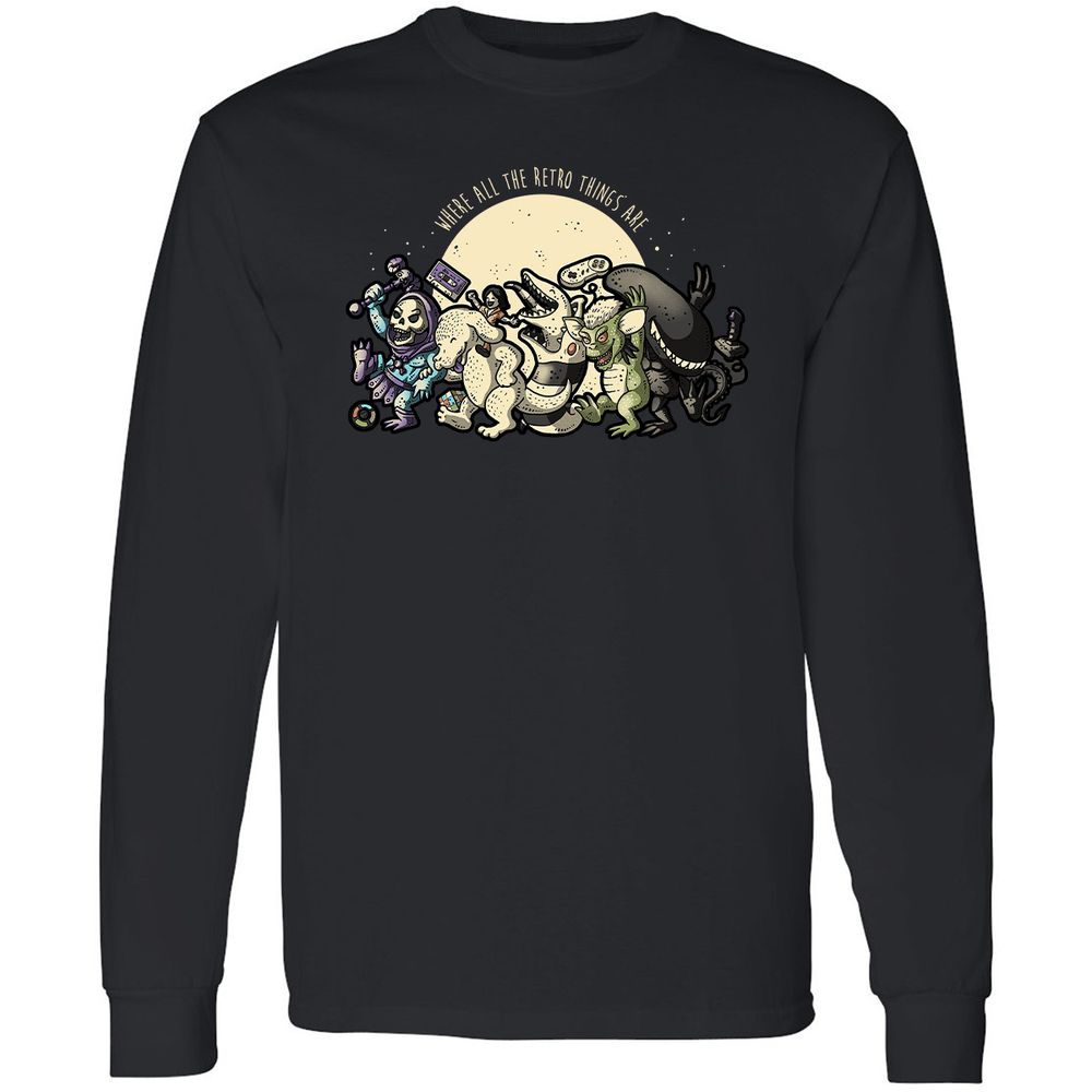 Long Sleeve T-Shirt - 7MLXA5K7 - Black - 1