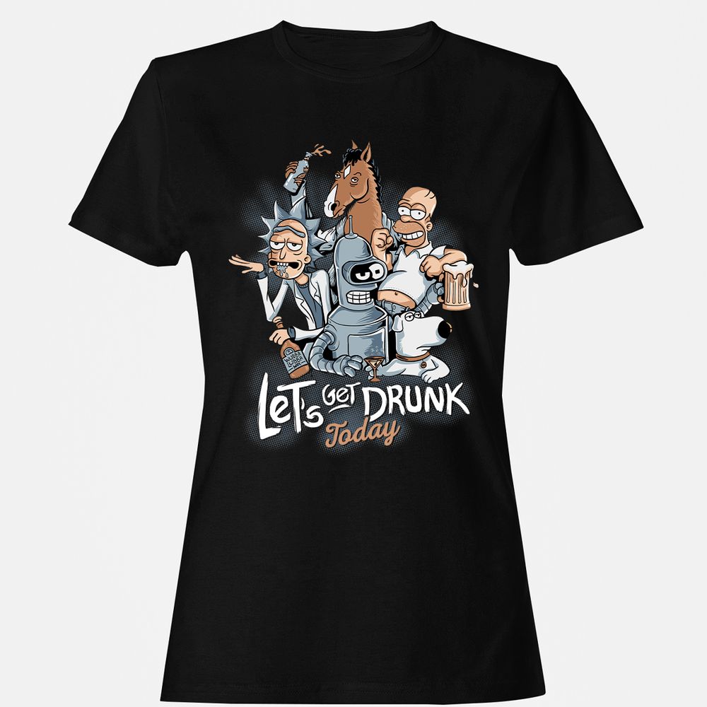 Women's T-Shirt - DHL9WV2K - Black - 1