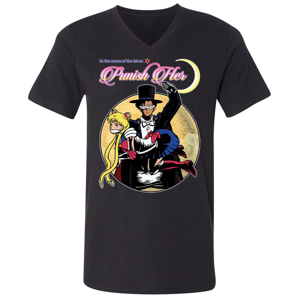 Unisex V-Neck T-Shirt - 2D39VFVZ - Black - 1