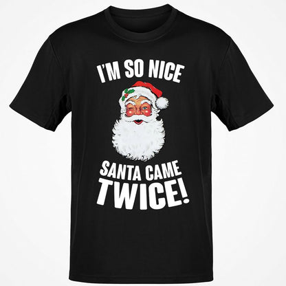 I'm So Nice Santa Came Twice! - Black - 1