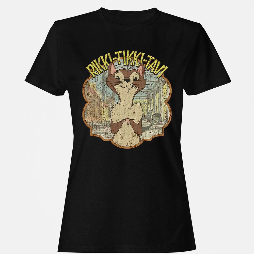 Women's T-Shirt - 4BYU7VZQ - Black - 1