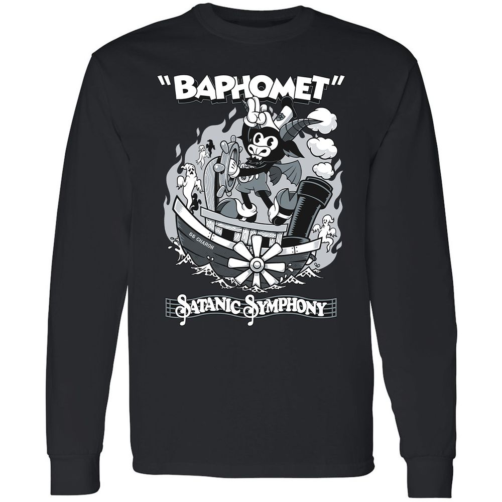 Long Sleeve T-Shirt - EGRQYVXZ - Black - 1