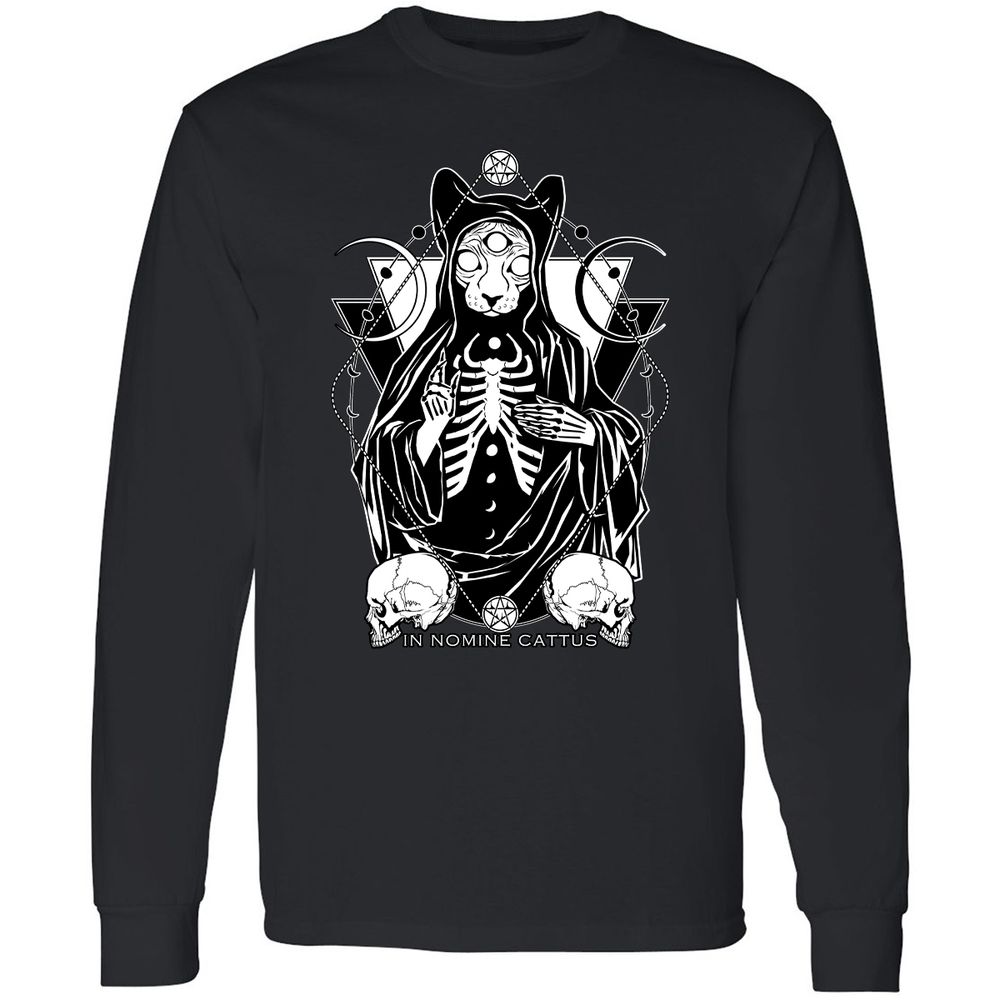 Long Sleeve T-Shirt - MNB3ZVGR - Black - 1