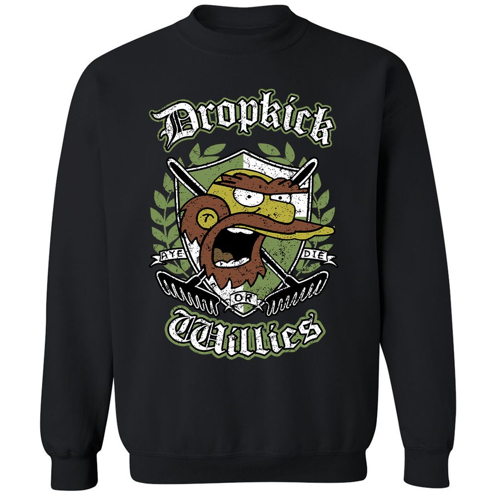 Classic Unisex Sweatshirt - E81WXL9U - Black - 1