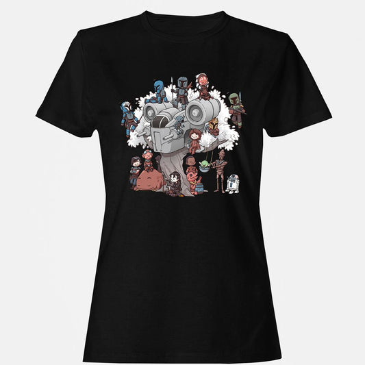 Women's T-Shirt - EXTLK7RN - Black - 1