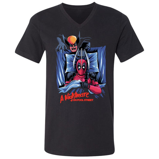 Unisex V-Neck T-Shirt - Z2QU7LS1 - Black - 1