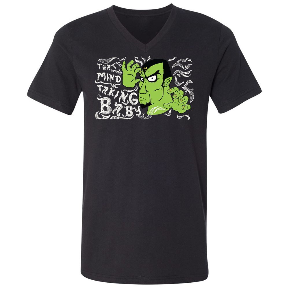 Unisex V-Neck T-Shirt - ZEANUVXZ - Black - 1