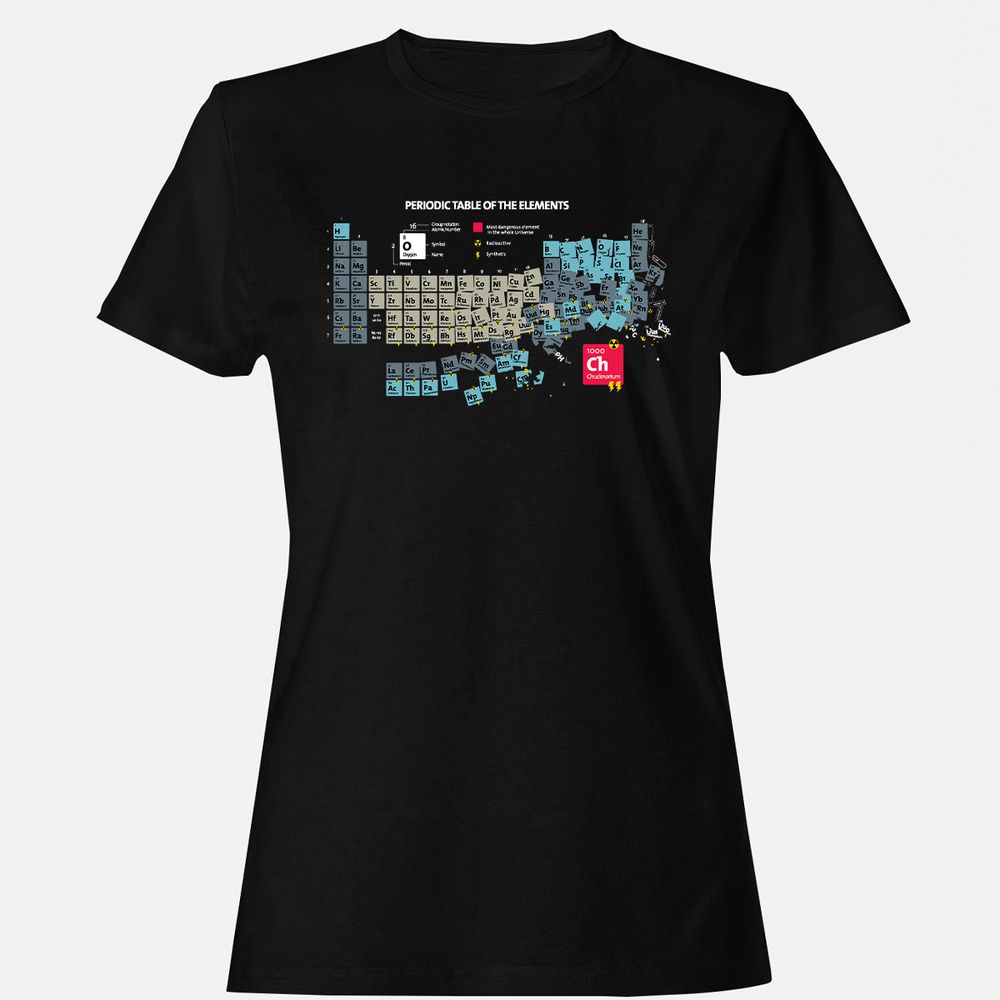 Women's T-Shirt - C1DZ6GQR - Black - 1
