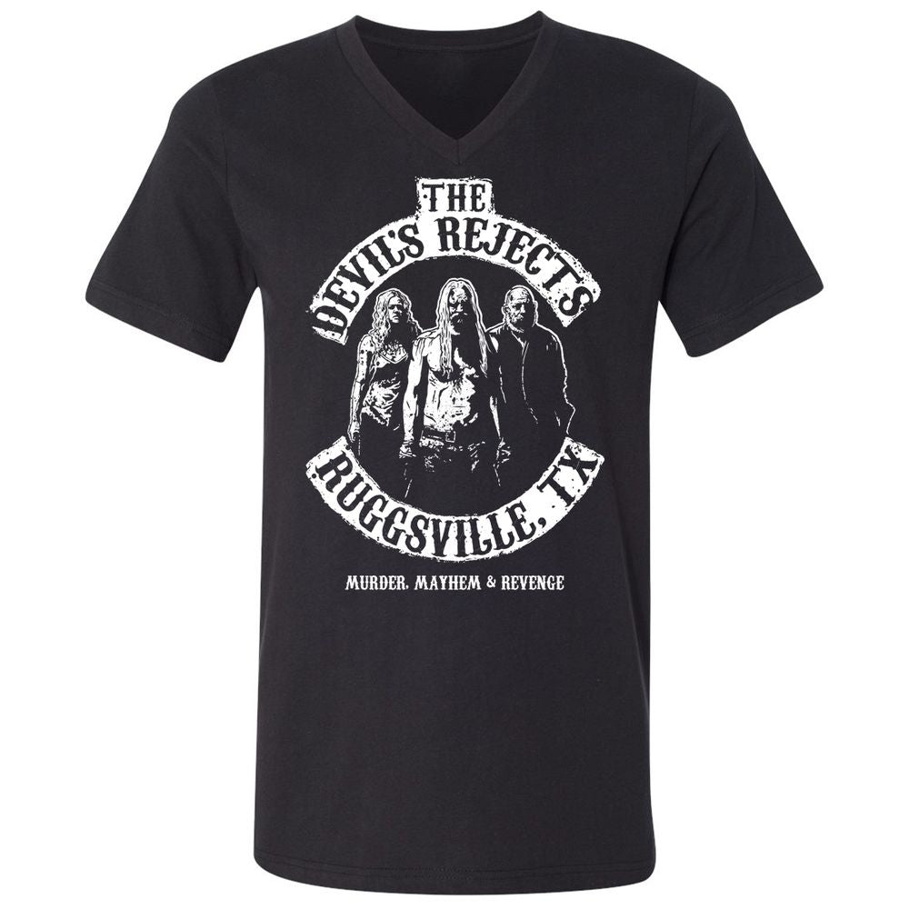 Unisex V-Neck T-Shirt - EX4TWWRT - Black - 1