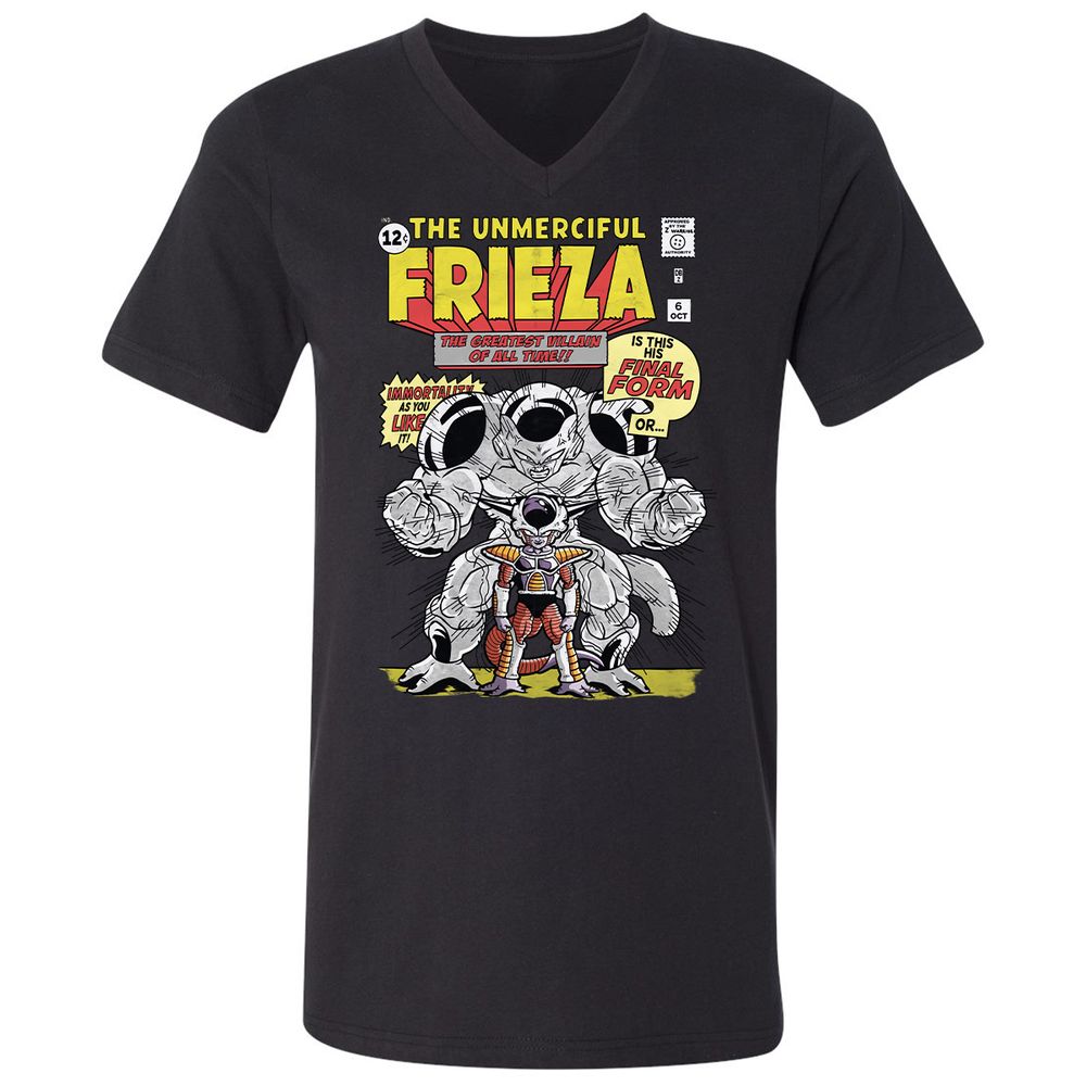 Unisex V-Neck T-Shirt - JEDVLBJT - Black - 1