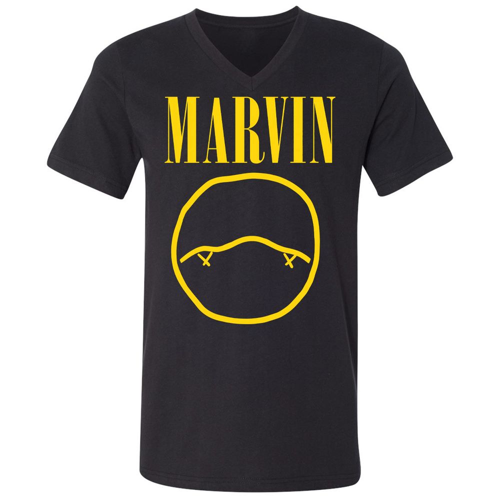 Unisex V-Neck T-Shirt - AV1R88QB - Black - 1