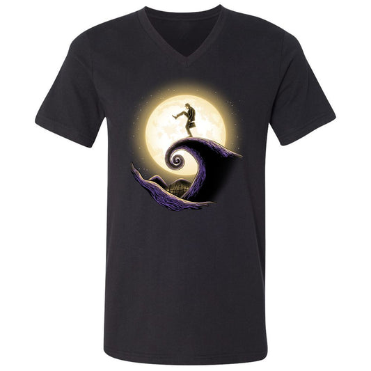 Unisex V-Neck T-Shirt - Y42984P7 - Black - 1