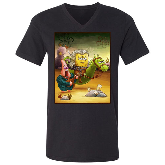 Unisex V-Neck T-Shirt - URPCPEWC - Black - 1