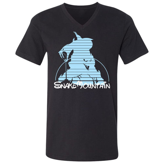 Unisex V-Neck T-Shirt - 6XKA2UXM - Black - 1