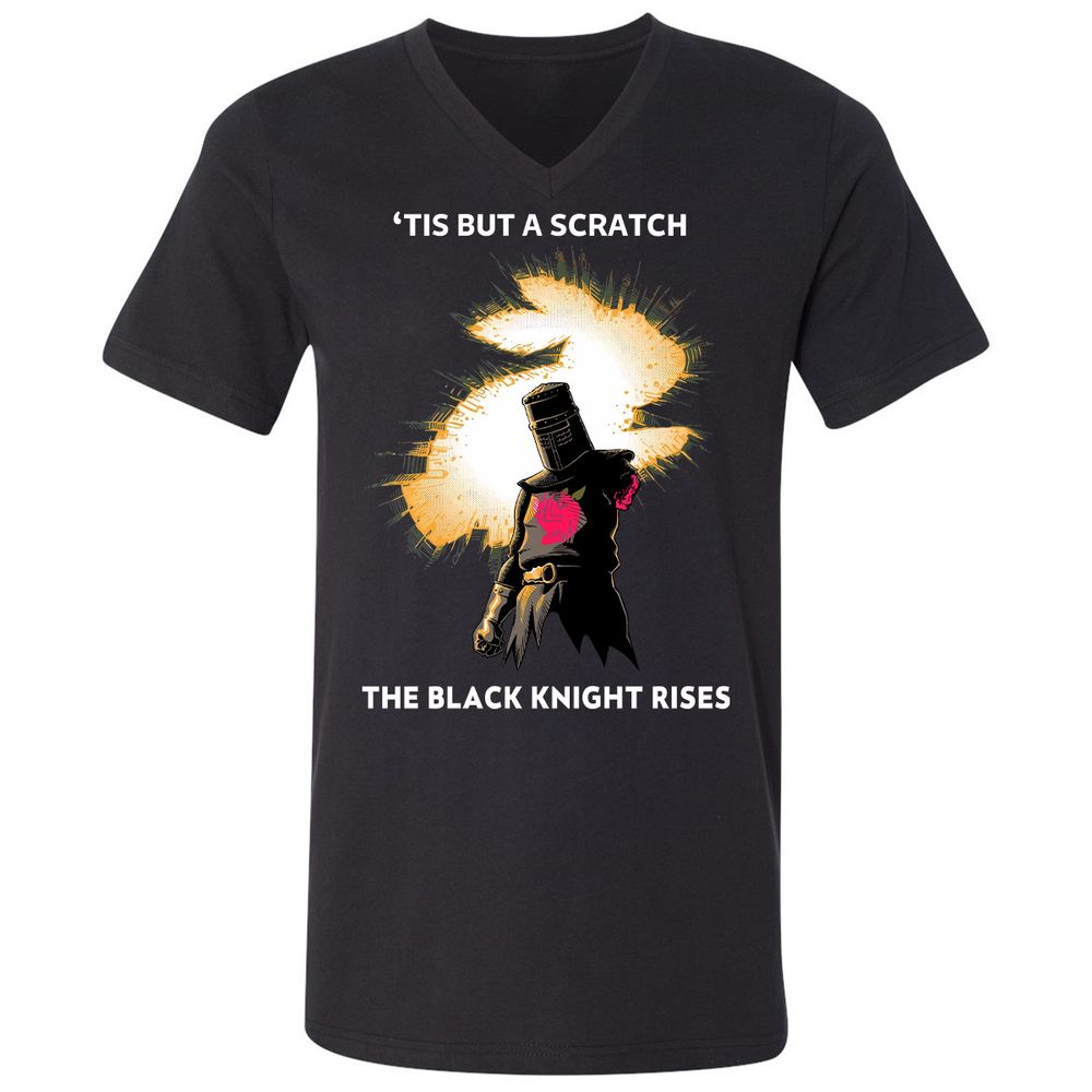 Unisex V-Neck T-Shirt - 1LRUG687 - Black - 1