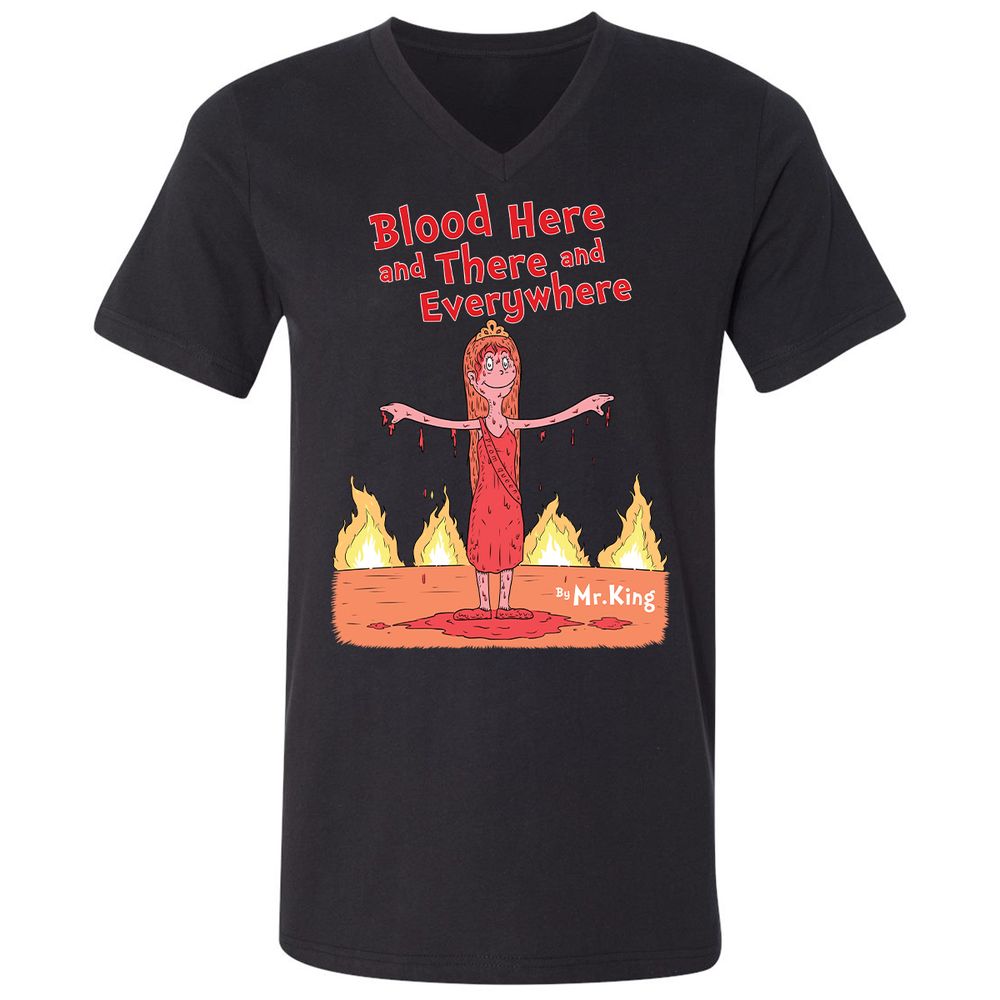Unisex V-Neck T-Shirt - 1A67A2YN - Black - 1