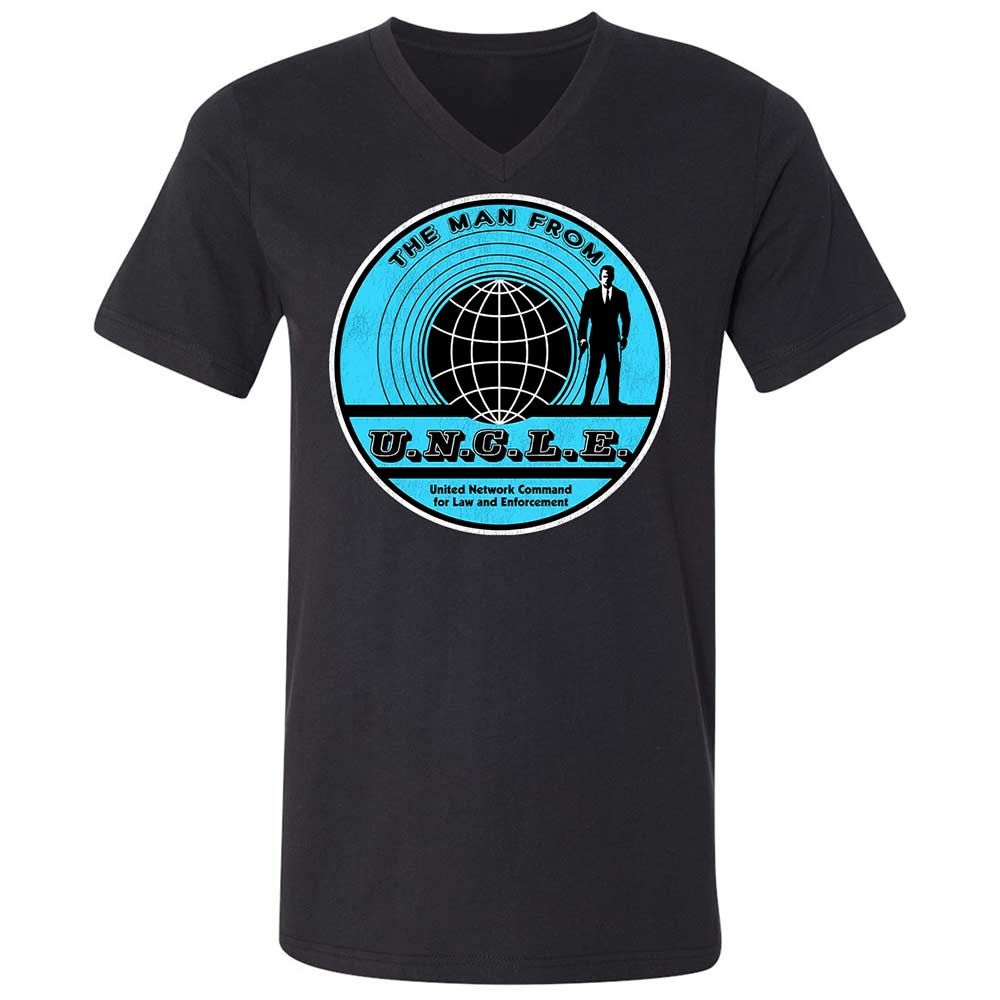 Unisex V-Neck T-Shirt - GYJRTSZD - Black - 1