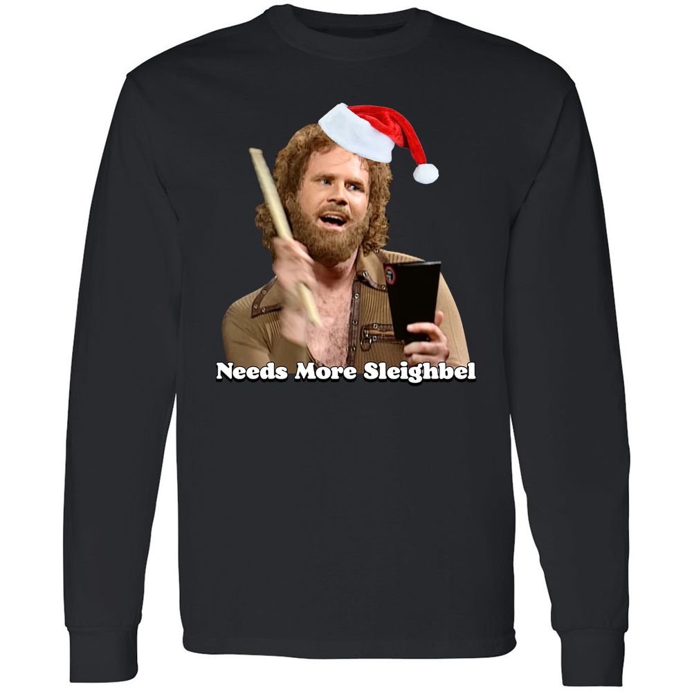 Needs More Sleighbel - Black - 1