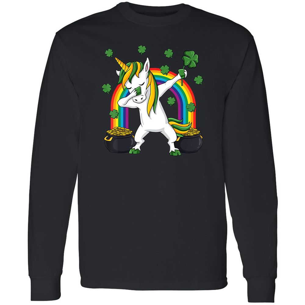 Long Sleeve T-Shirt - B6HWZQWL - Black - 1