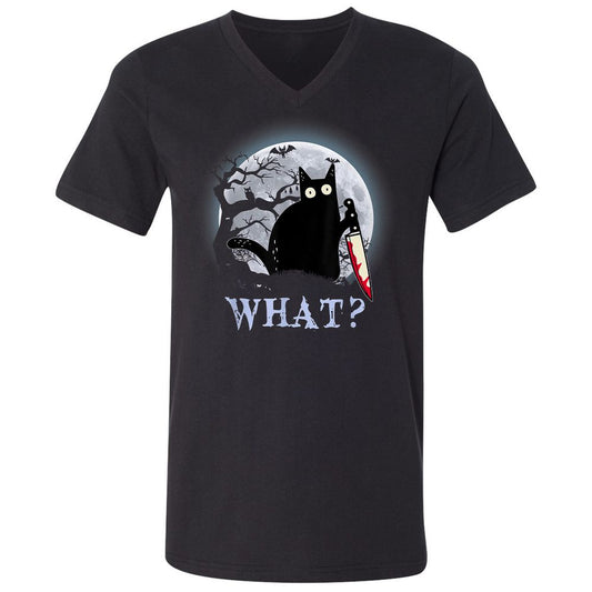 Unisex V-Neck T-Shirt - TD2868K7 - Black - 1