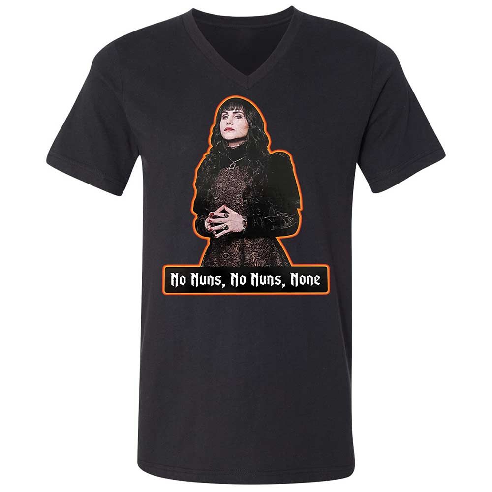 Unisex V-Neck T-Shirt - YUBD1BYZ - Black - 1