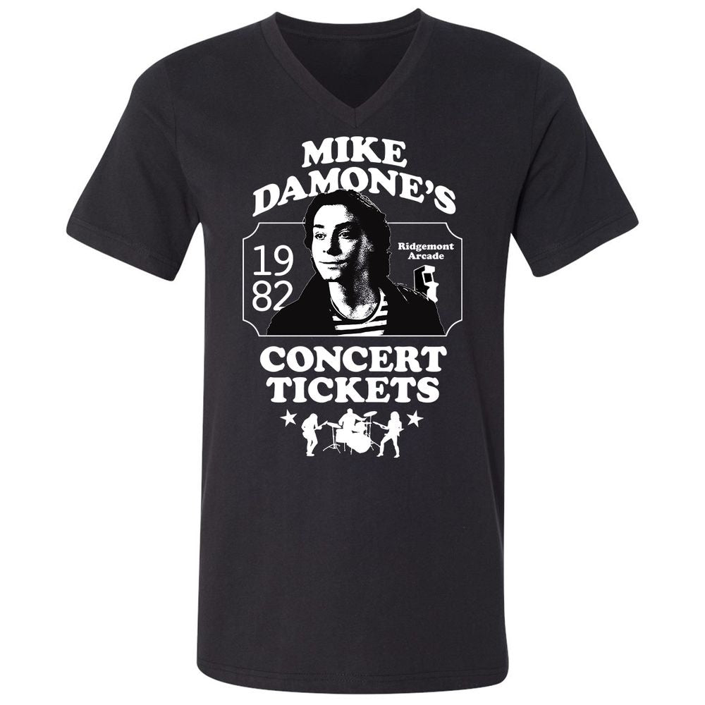 Unisex V-Neck T-Shirt - LCYUJBX9 - Black - 1