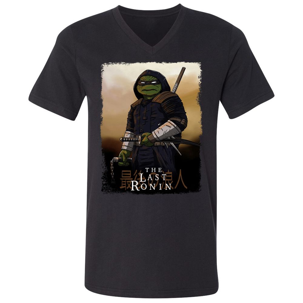 Unisex V-Neck T-Shirt - E2UE1HBU - Black - 1