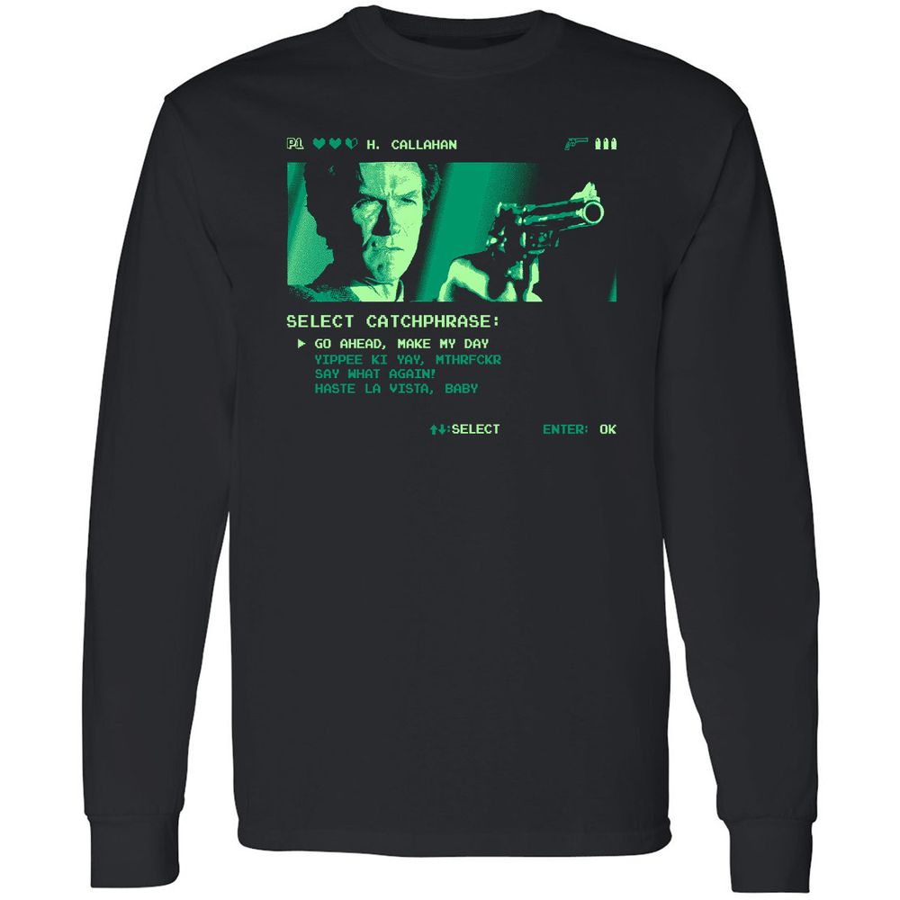 Long Sleeve T-Shirt - AGJHG4BM - Black - 1
