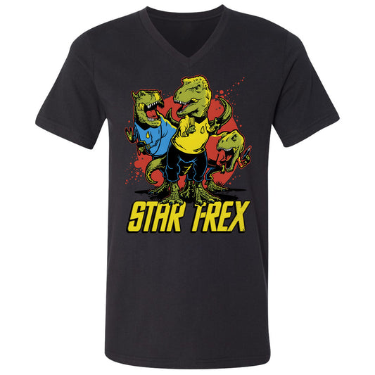 Unisex V-Neck T-Shirt - AWFF368G - Black - 1