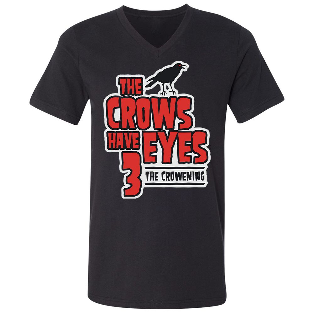 Unisex V-Neck T-Shirt - 3YDFUNKJ - Black - 1