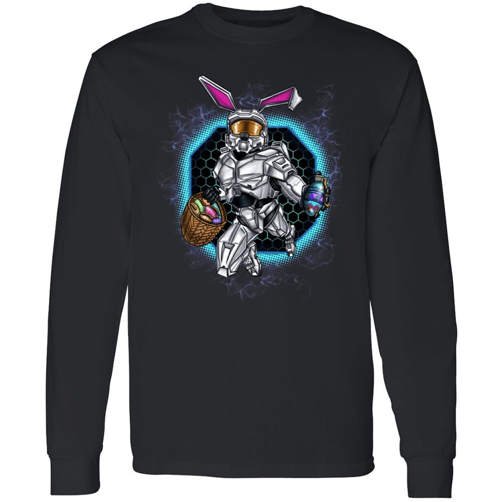 Long Sleeve T-Shirt - B9MQ9CQZ - Black - 1