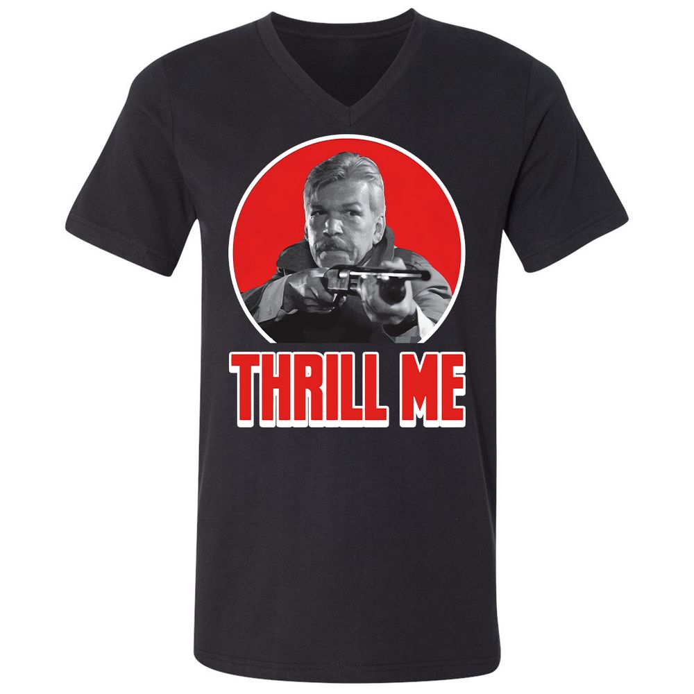 Unisex V-Neck T-Shirt - XF8V3MD1 - Black - 1
