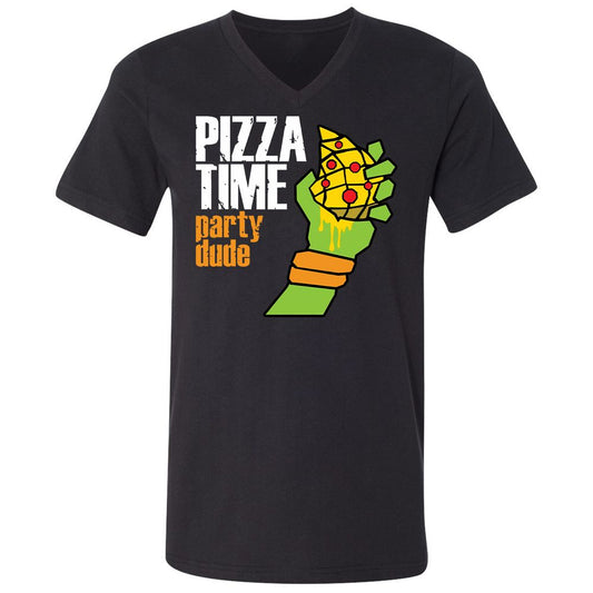 Unisex V-Neck T-Shirt - DJLE7KED - Black - 1