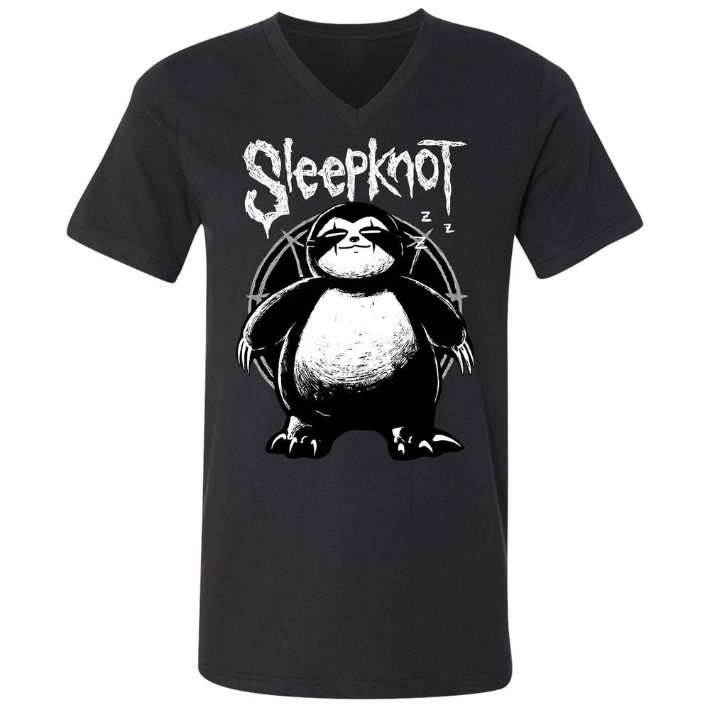 Unisex V-Neck T-Shirt - 6S35ZWNN - Black - 1