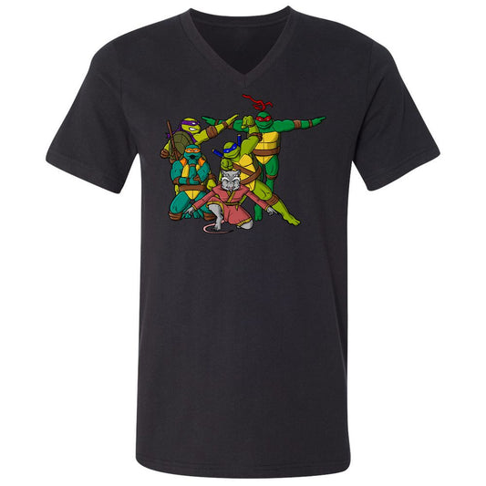 Unisex V-Neck T-Shirt - T26LCHZ8 - Black - 1