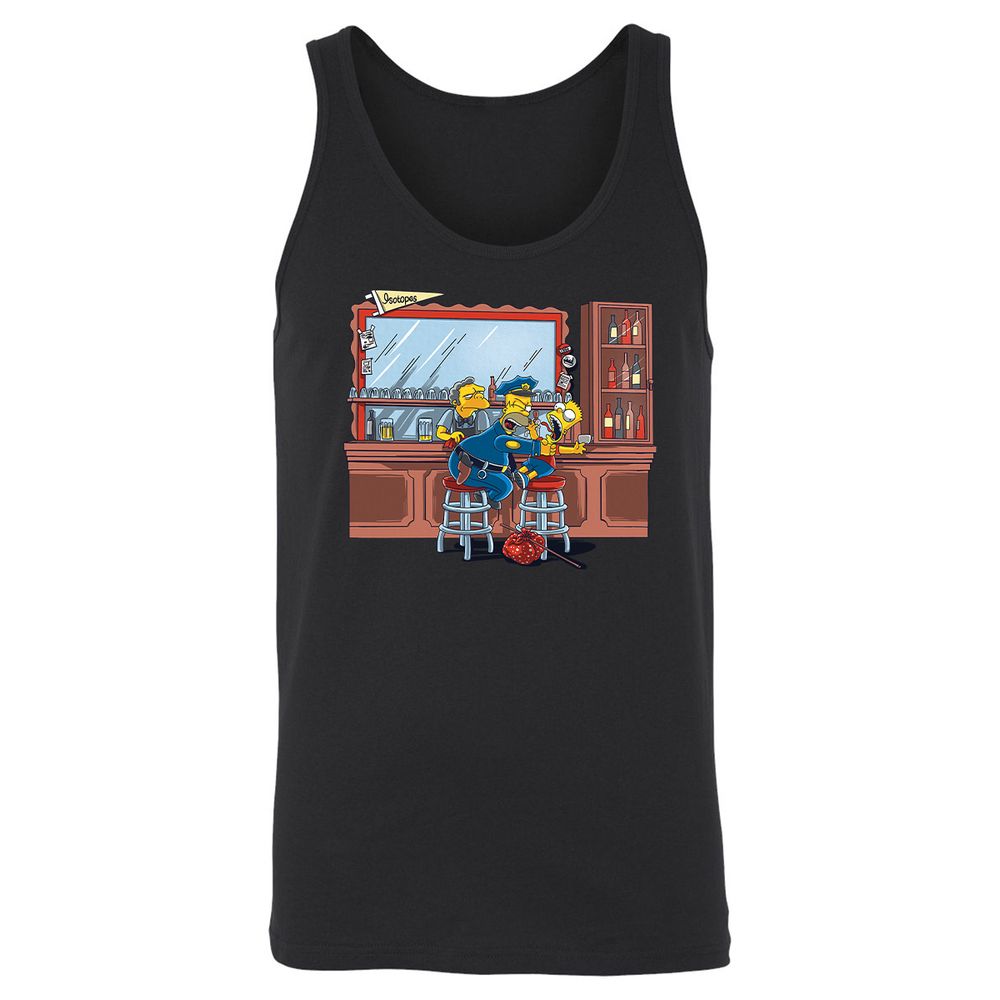 Unisex Jersey Tank - H41D7AGV - Black - 1