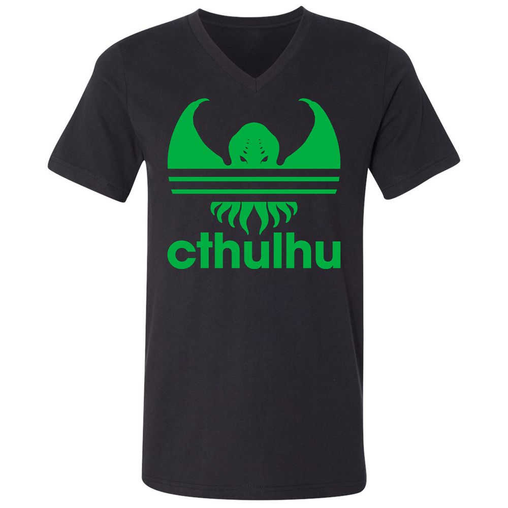 Unisex V-Neck T-Shirt - M79YEUF1 - Black - 1