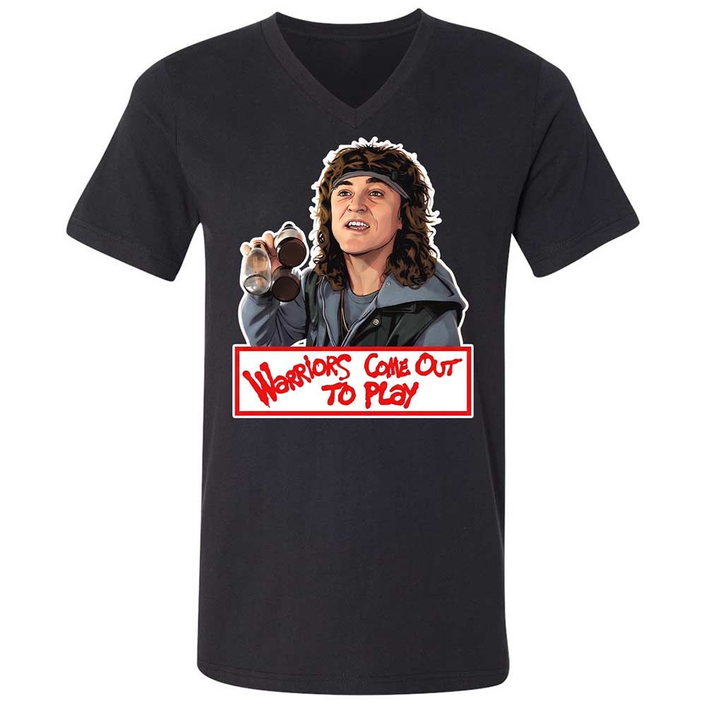 Unisex V-Neck T-Shirt - CEZQG2CL - Black - 1