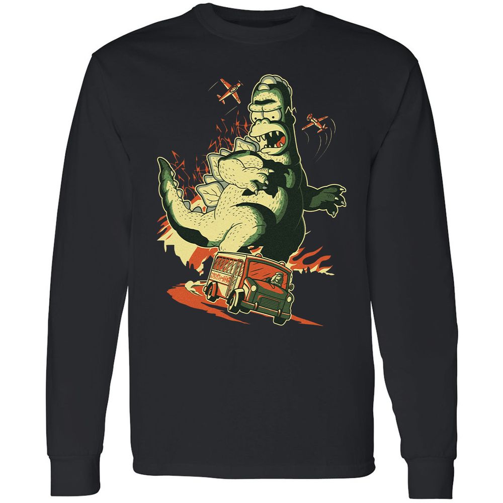 Long Sleeve T-Shirt - Z1ZSQVXP - Black - 1