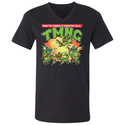 Unisex V-Neck T-Shirt - ET3QETBT - Black - 1