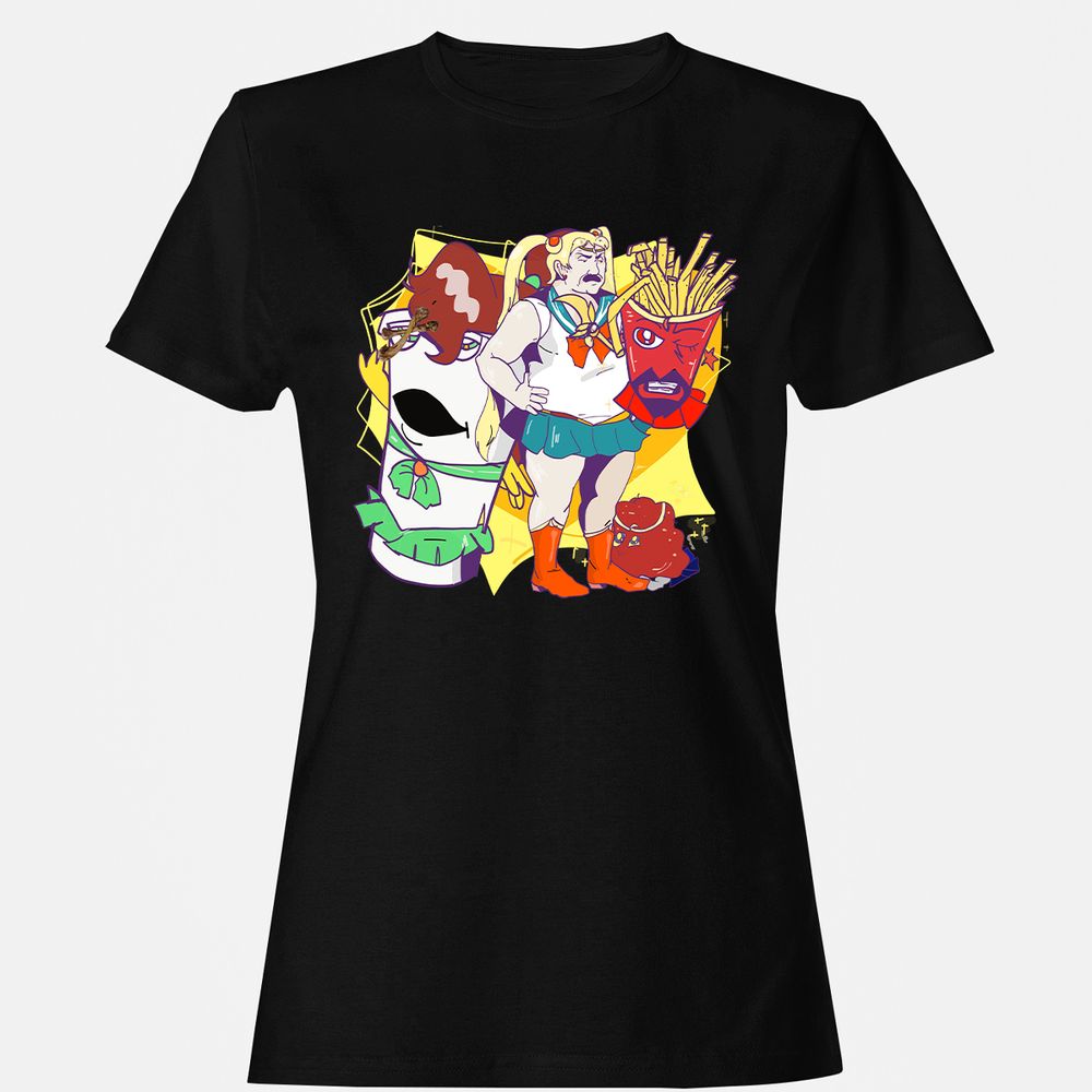 Women's T-Shirt - 7Y2UB47Q - Black - 1