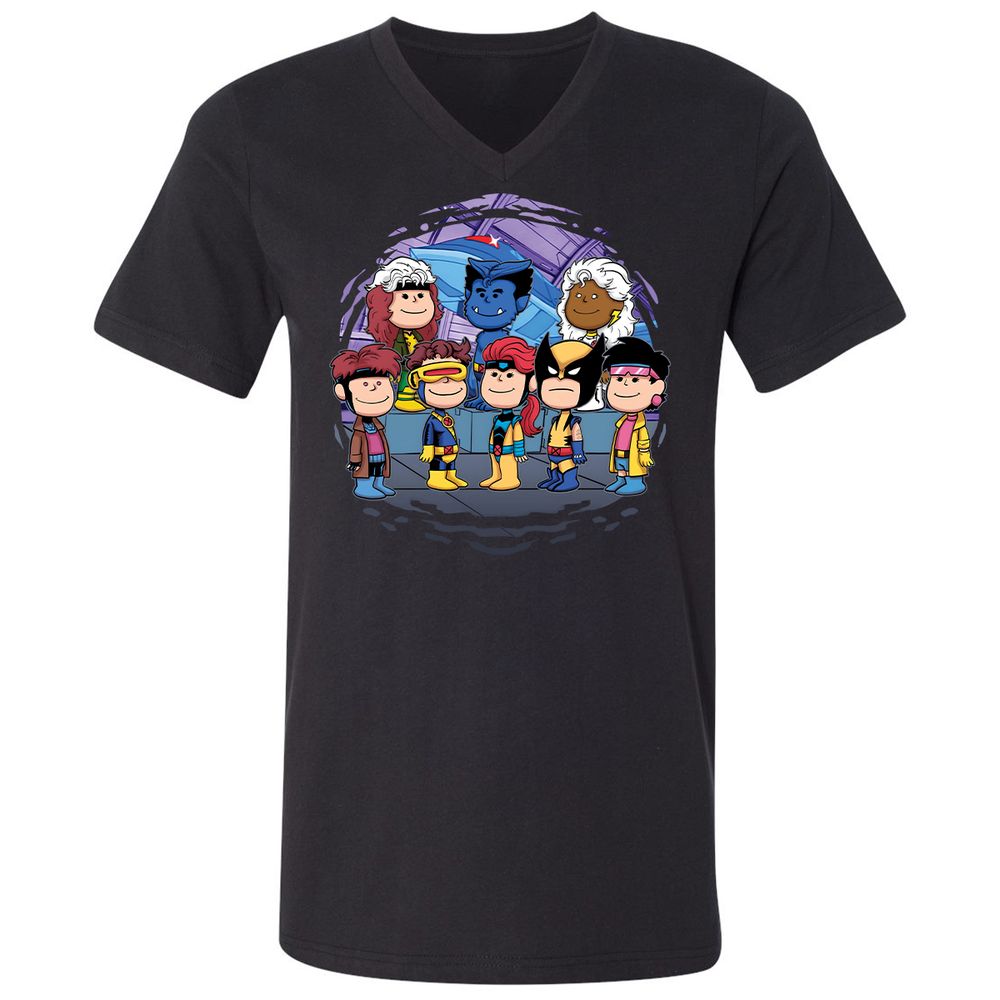 Unisex V-Neck T-Shirt - 9X6N2LSH - Black - 1