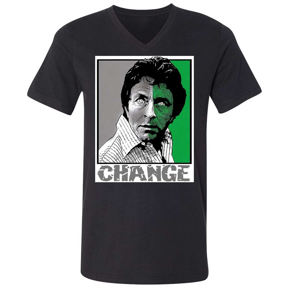 Unisex V-Neck T-Shirt - TSZ87PA6 - Black - 1