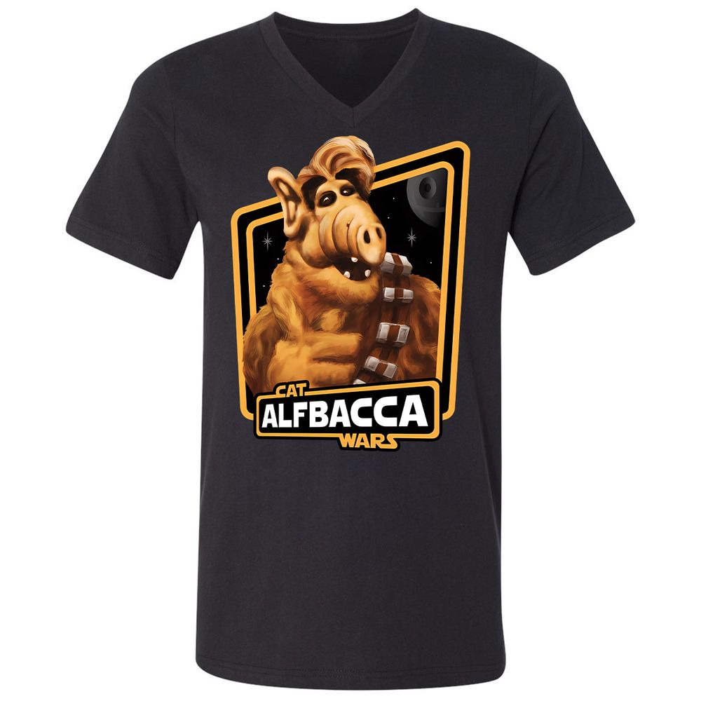 Unisex V-Neck T-Shirt - T81EWLAG - Black - 1