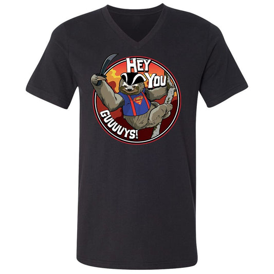 Unisex V-Neck T-Shirt - N3GXF7AU - Black - 1