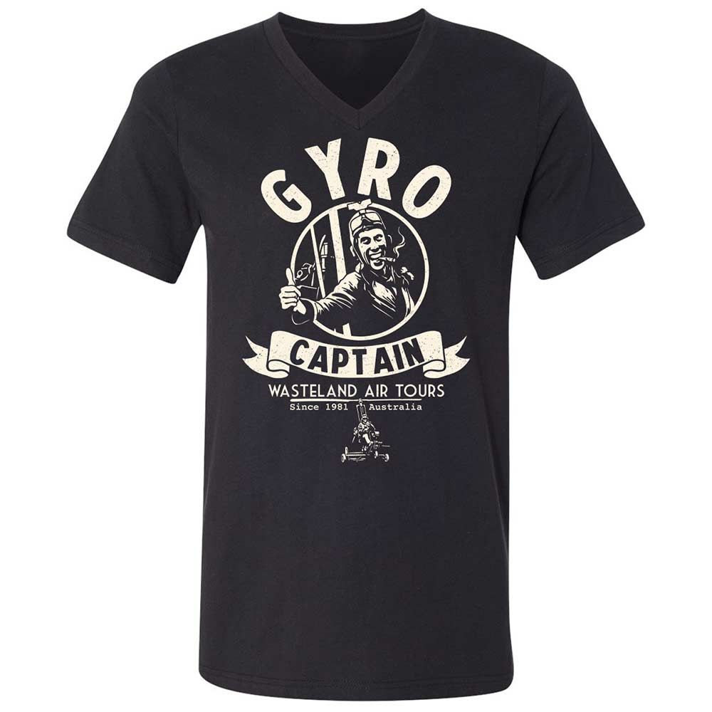 Unisex V-Neck T-Shirt - 7HT5Z46G - Black - 1