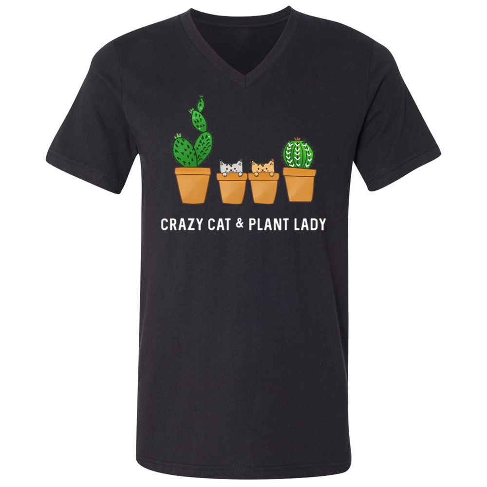 Unisex V-Neck T-Shirt - AN3VBE3U - Black - 1