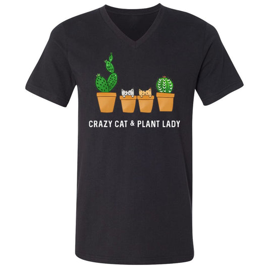 Unisex V-Neck T-Shirt - AN3VBE3U - Black - 1