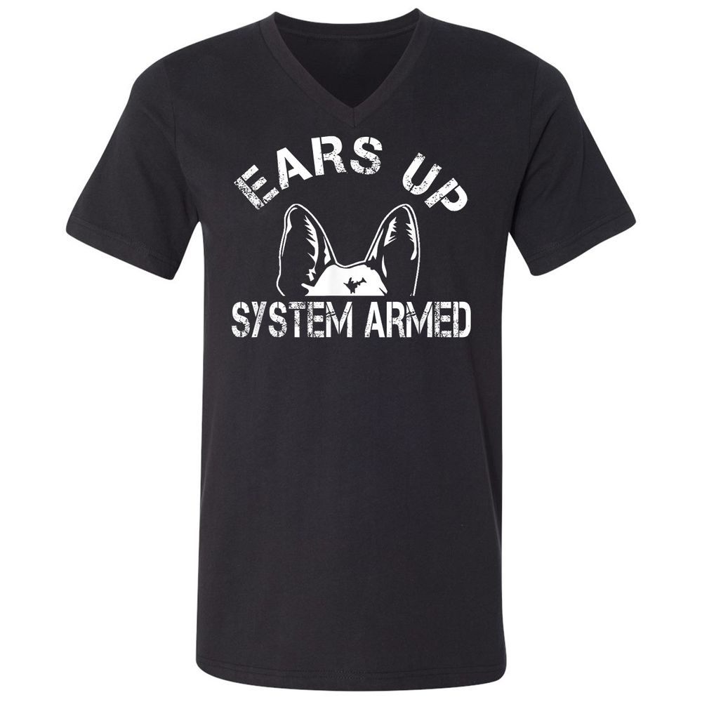 Unisex V-Neck T-Shirt - KSLTCSDA - Black - 1