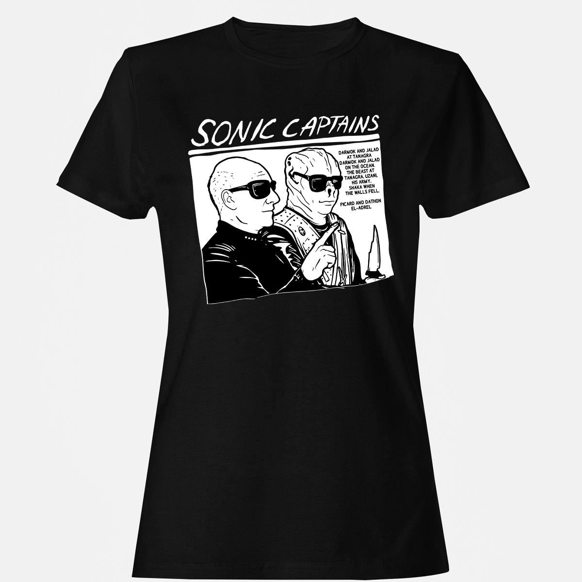 Women's T-Shirt - 828X1VUV - Black - 1